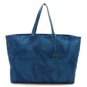 BOTTEGA Veneta Intreccio Shoulder Bag Tote blue leather charm